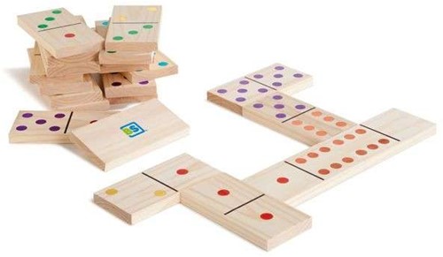 Domino gekleurd 