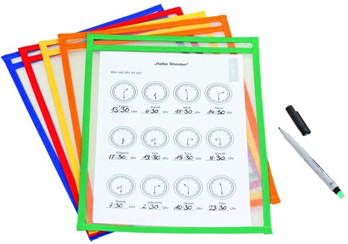 10 stuks Beschrijfbare sheets A4