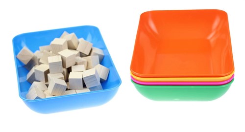Sorteer bakjes groot set van 5 stuks