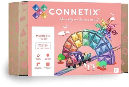 Connetix pastel mega pakket 202 stuks