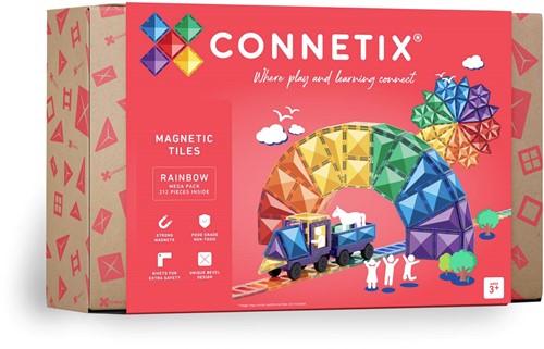 Connetix regenboog mega pakket 212 stuks