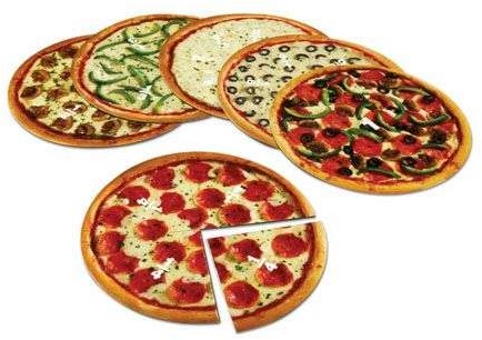 Magnetische breukenset pizza