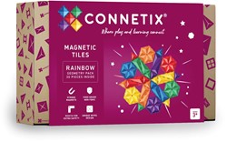 Connetix regenboog geometrisch pakket 30 stuks