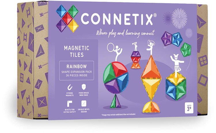 Connetix regenboog vormen uitbreidingspakket 36 stuks