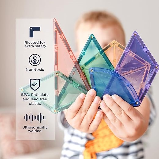 Connetix pastel vormen uitbreidingspakket 48 stuks-2
