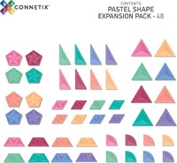 Connetix pastel vormen uitbreidingspakket 48 stuks-3