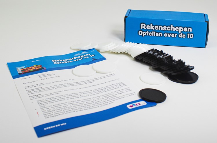 Rekenschepen optellen over de 10-2