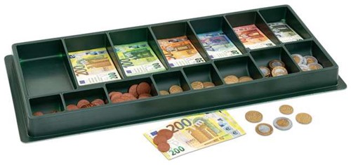 Euro speelgeld box