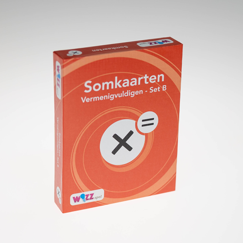 Somkaarten Vermeningvuldigen tafels 1 t/m 10 set B