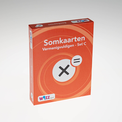 Somkaarten Vermeningvuldigen tafels 1 t/m 10 set C