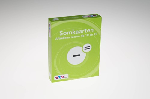 Somkaarten aftrekken tussen de 10 en 20 met antwoord