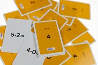 Somkaarten aftrekken onder de 10 met antwoord-3