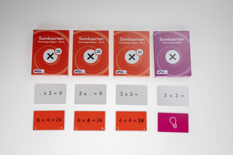 Set Somkaarten Vermenigvuldigen tafels 1 t/m 10-3