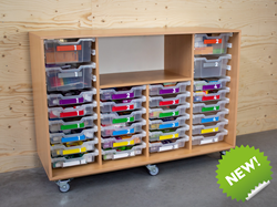 Rekenkast met spellen en materialen