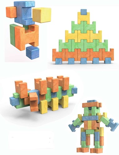 Constructieblokken Wally XL 60 stuks