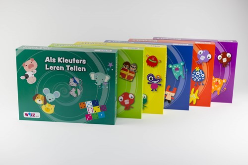 Set Als Kleuters Leren tellen,  drempel 0, 1, 3, 5 & 5 delen
