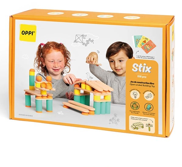 OPPI Stix creatief contructiemateriaal Groot 108-delig