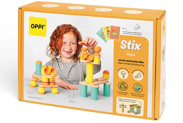 OPPI Stix creatief contructiemateriaal Medium 60-delig