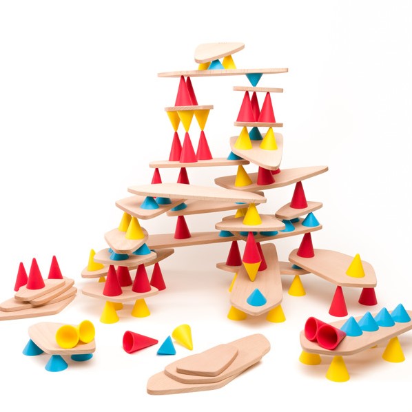 OPPI Kegels creatief contructiemateriaal schoolset 128-delig